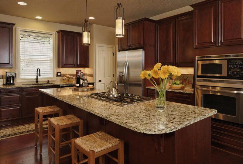 The interior of the kitchen