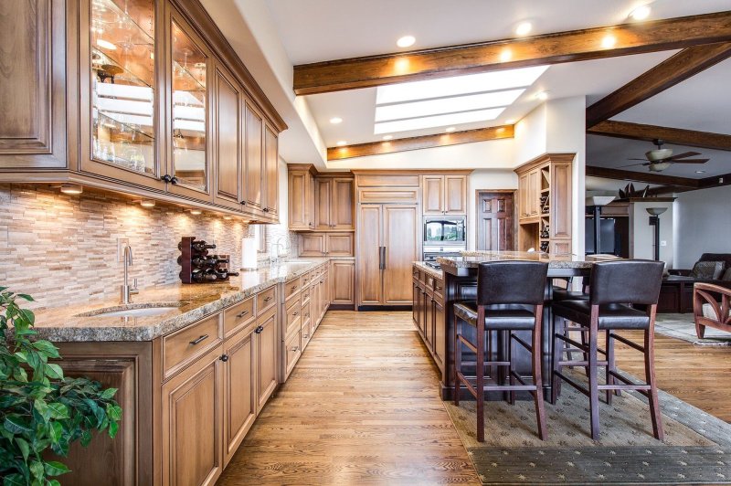 Stylish wooden kitchen