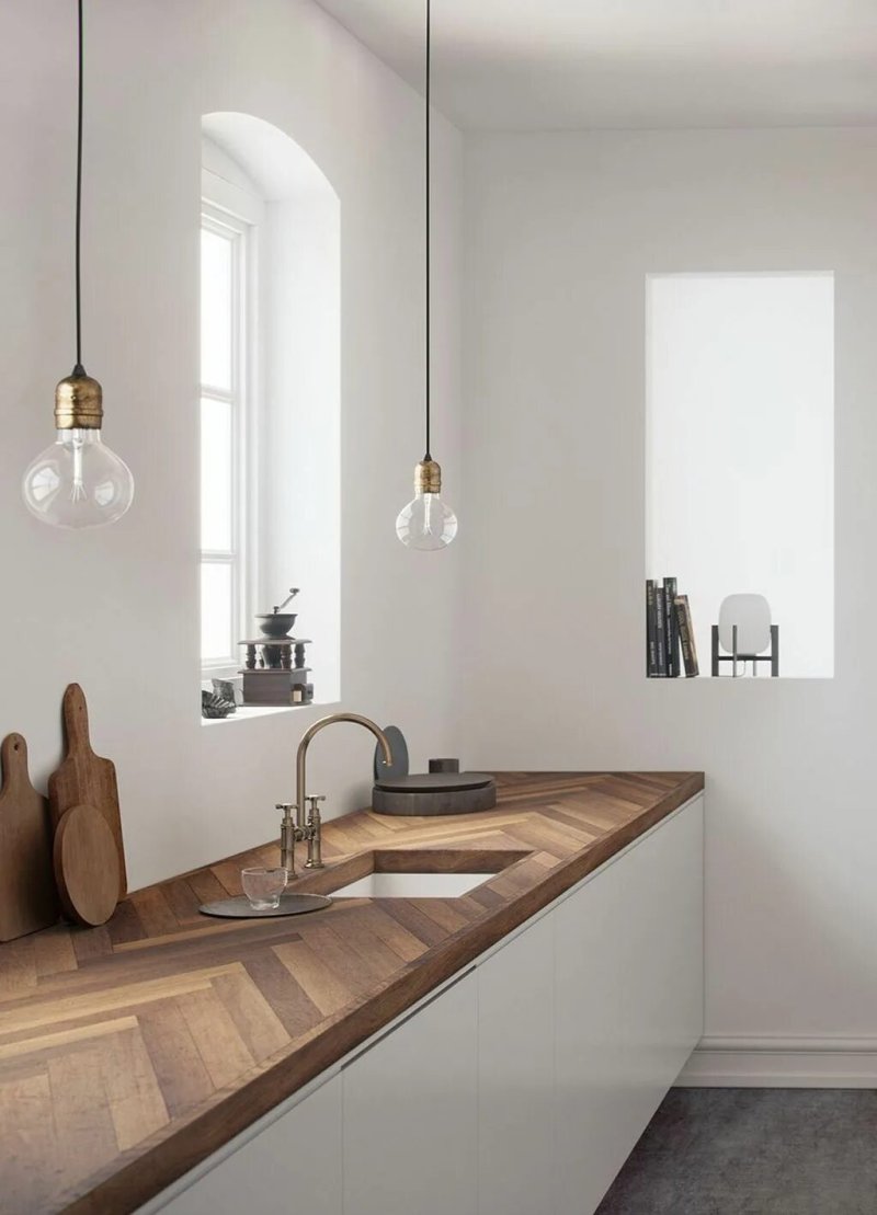 Scandinavian style in the interior of the kitchen