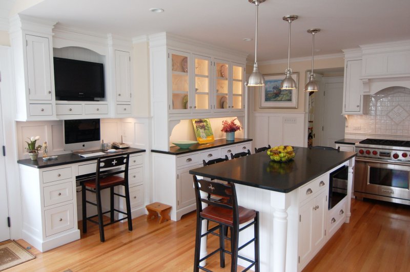 The interior of the kitchen