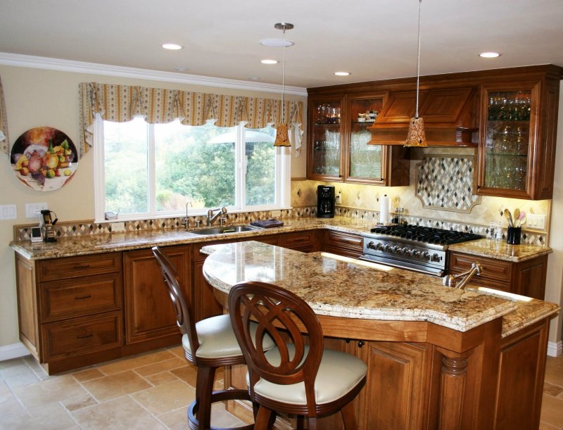 Kitchen design in a private house