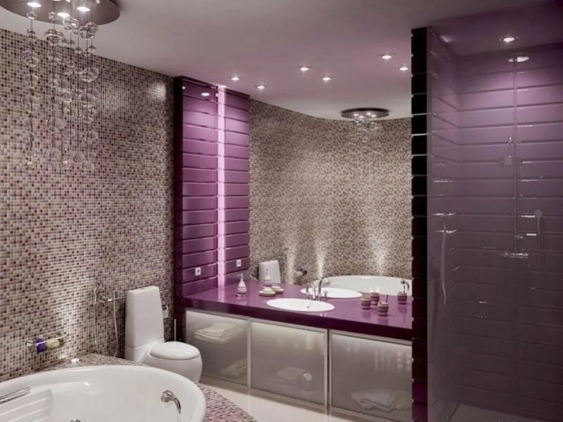 Lilac bathroom