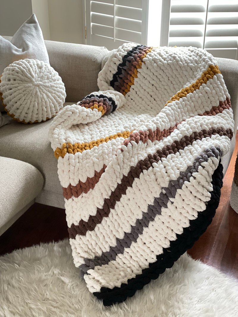 Knitted blanket