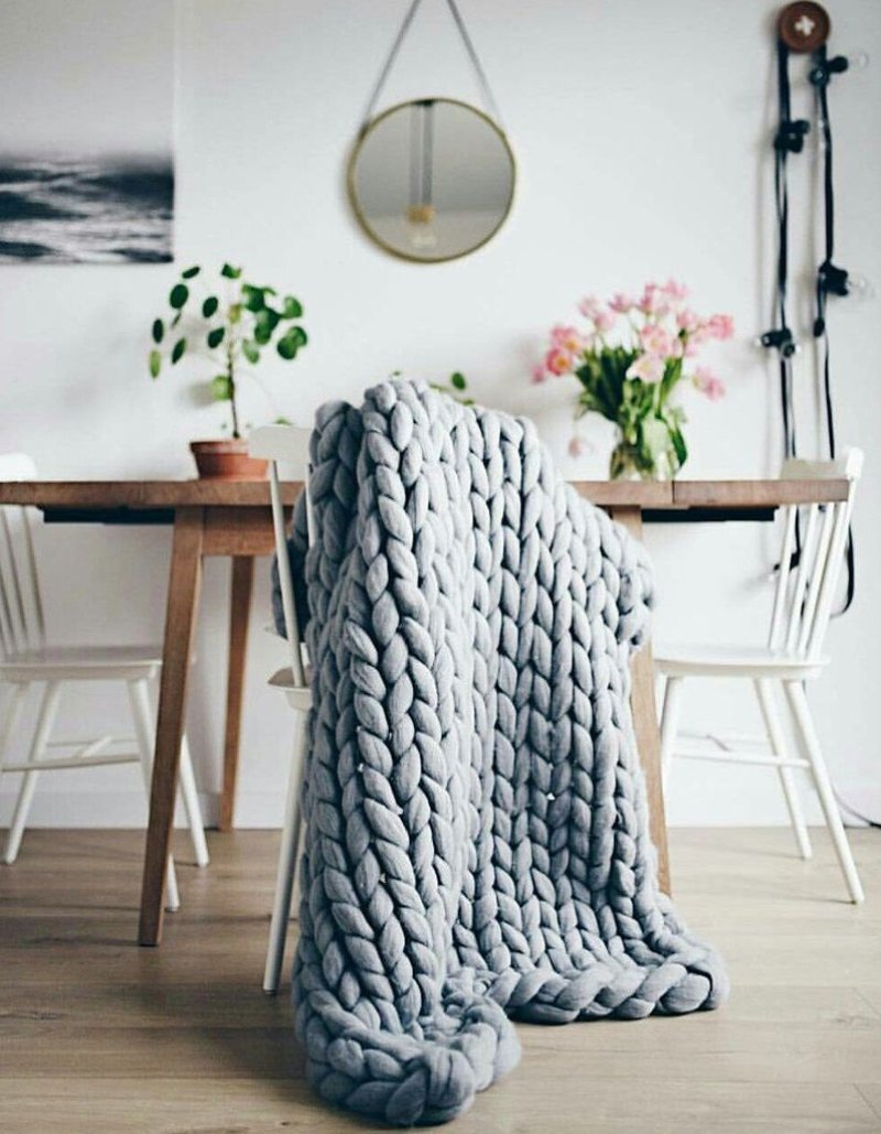 Placed Large knitting