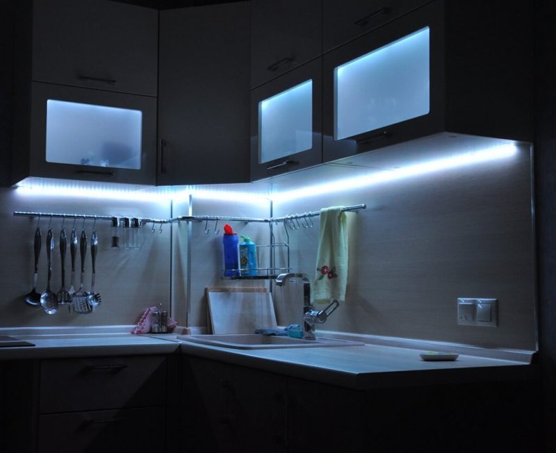 LED cabinets backlight for kitchen