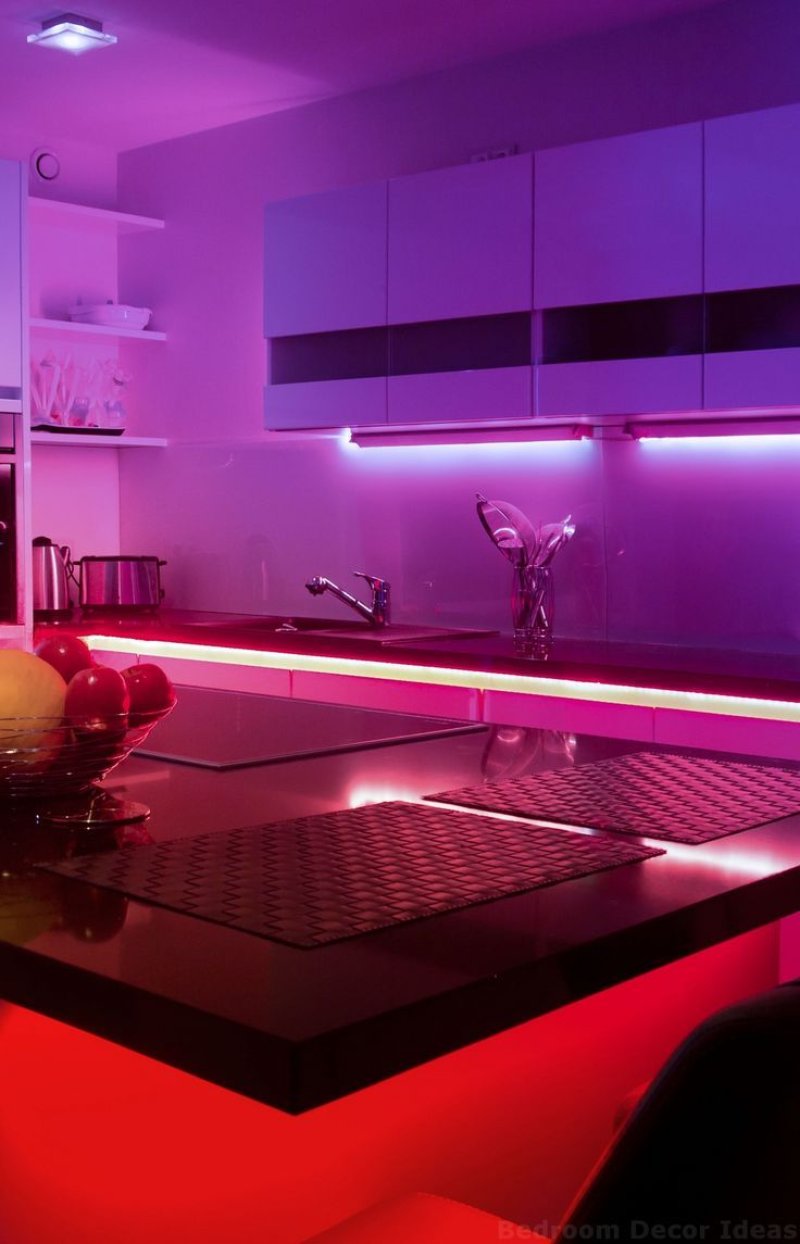 LED backlight kitchen