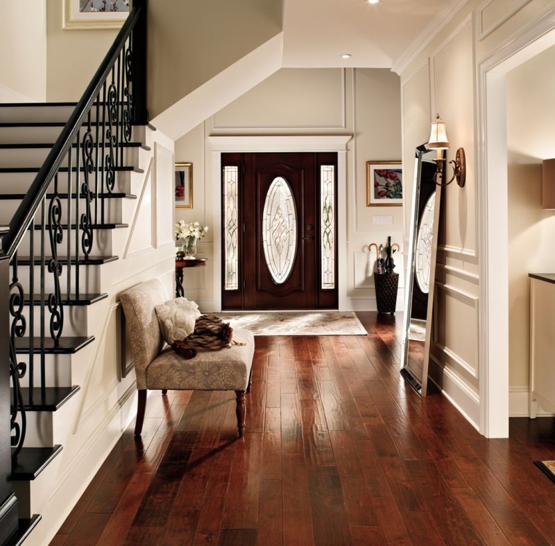 The interior of the hallway in the house