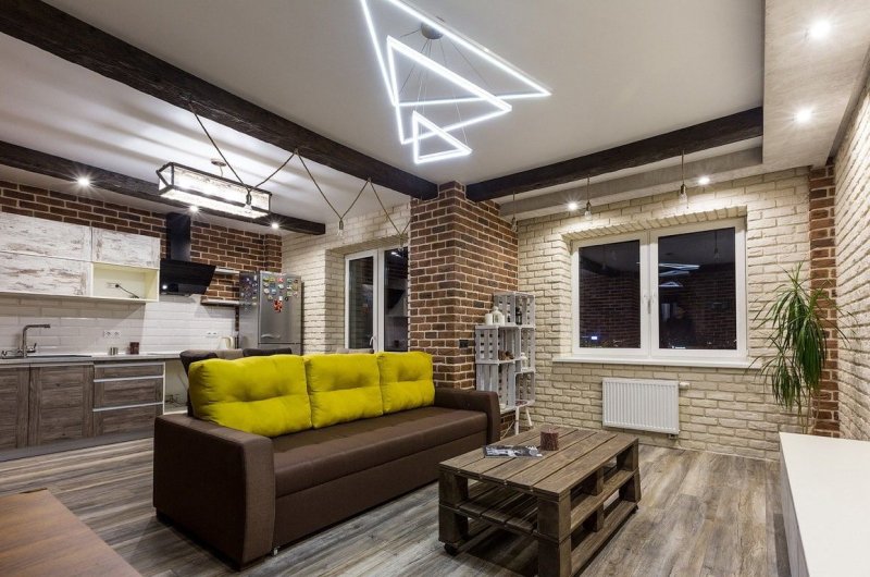 Kitchen living room loft style