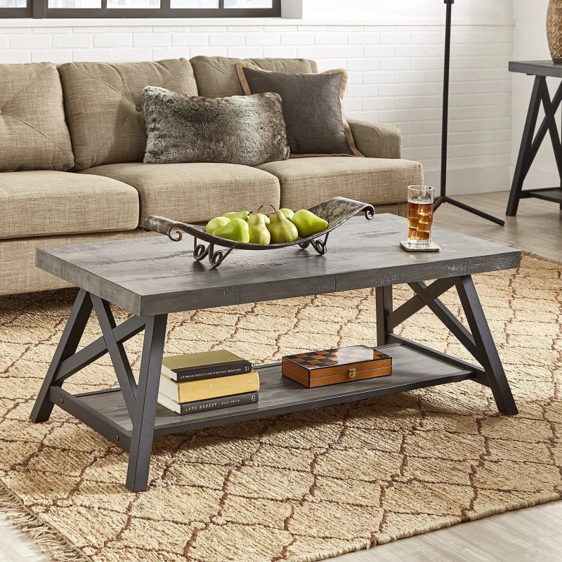 Coffee table loft metal wood