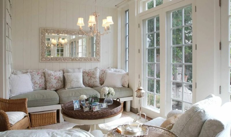 Provence style in the interior of a country house