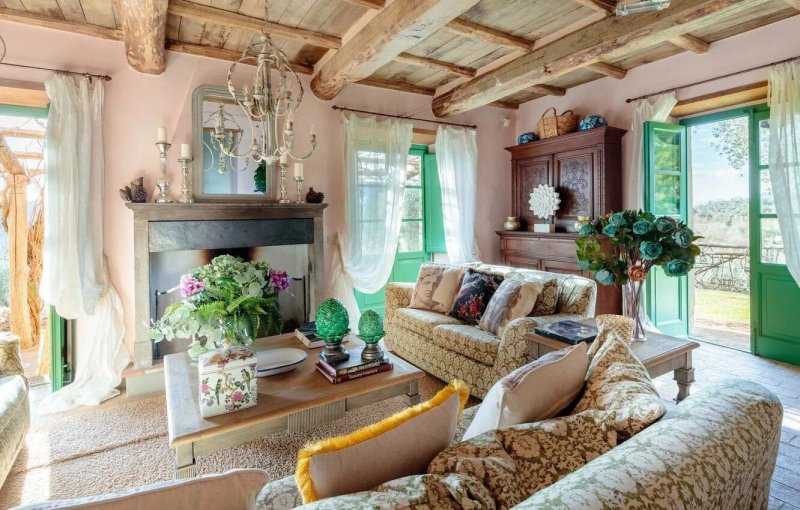 Provence style in the interior of a country house