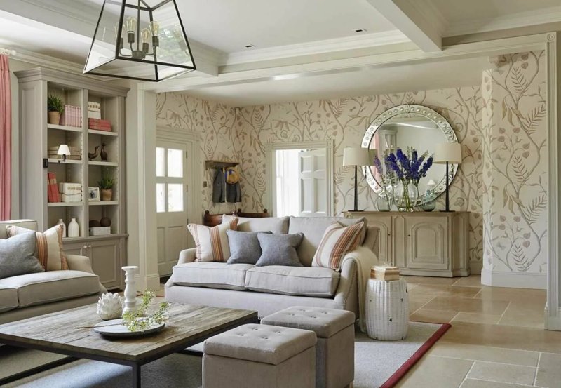 Light living room in a country house