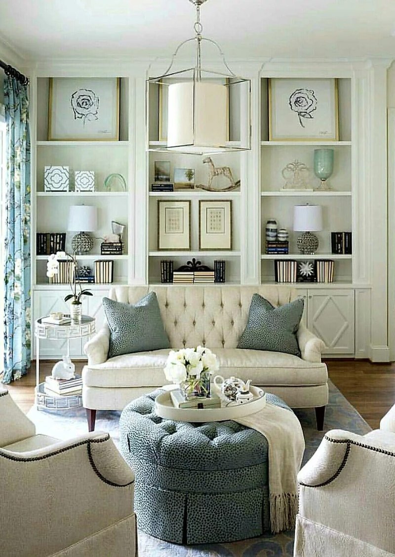 Design of the living room in the style of Provence