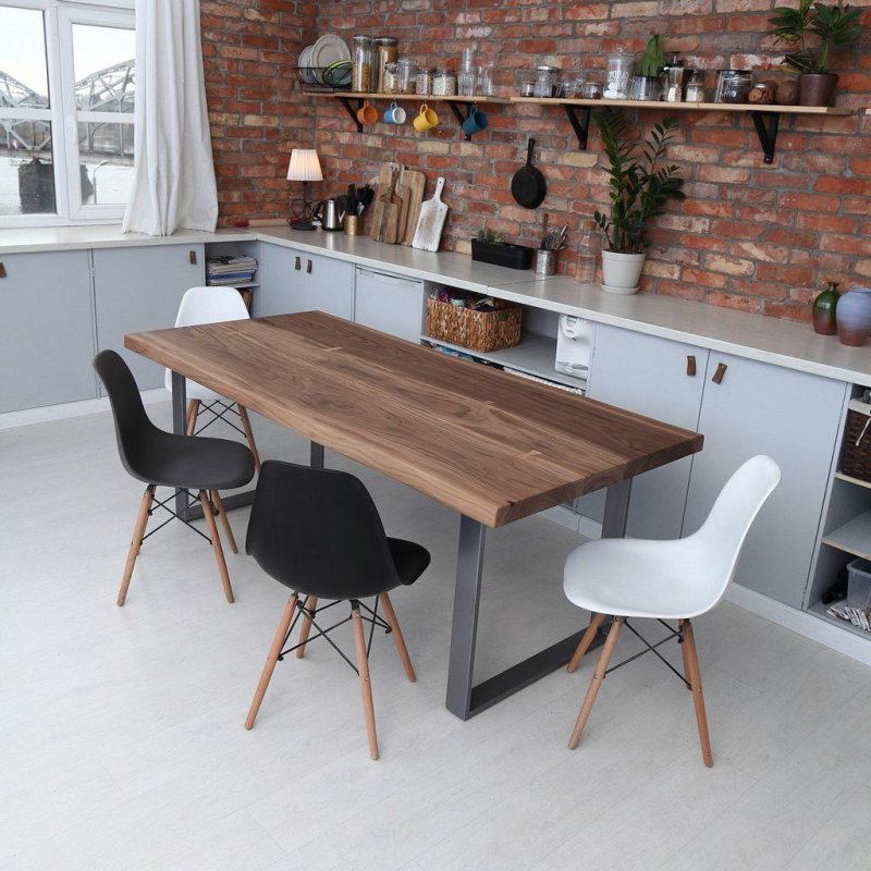 Lunch table in the style of loft