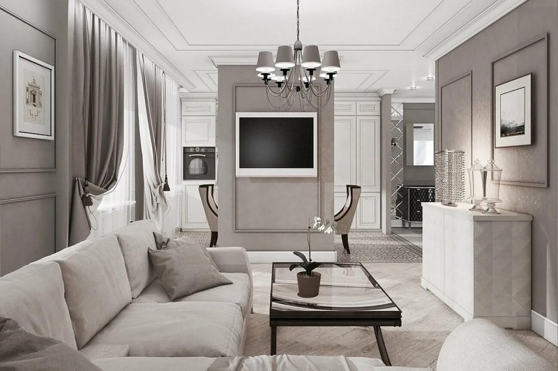 Tiffany's neoclassic living room