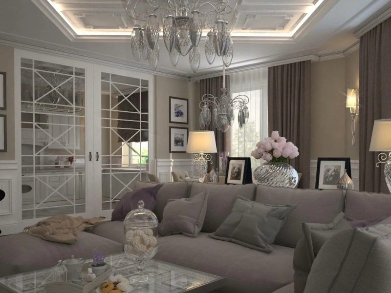 Living room in neoclassic style