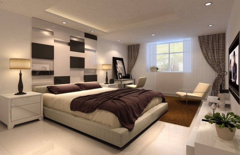 Bedrooms in modern style