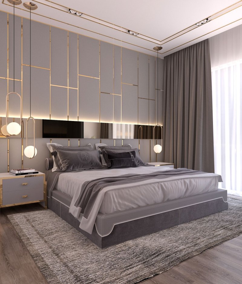 Bedrooms in modern style