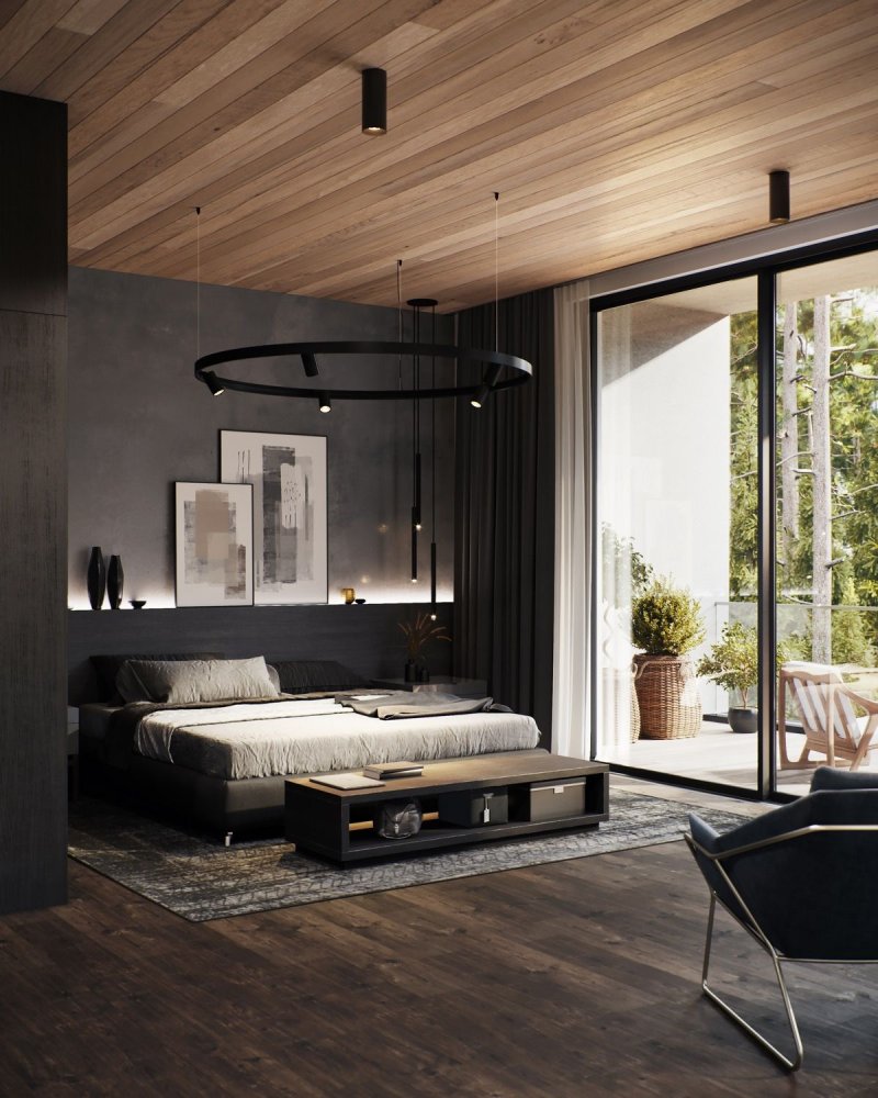 Bedrooms in modern style