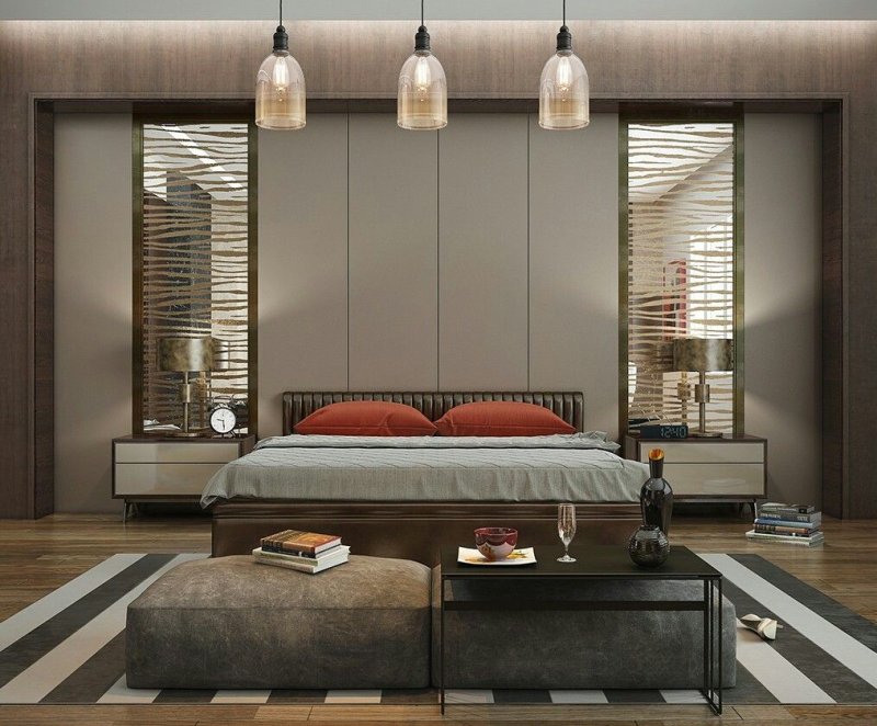 Bedrooms in modern style