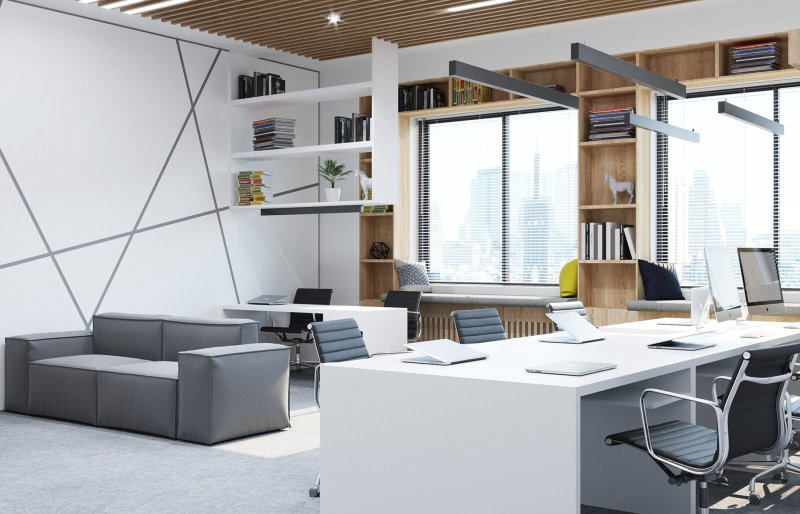 Office design in a modern style