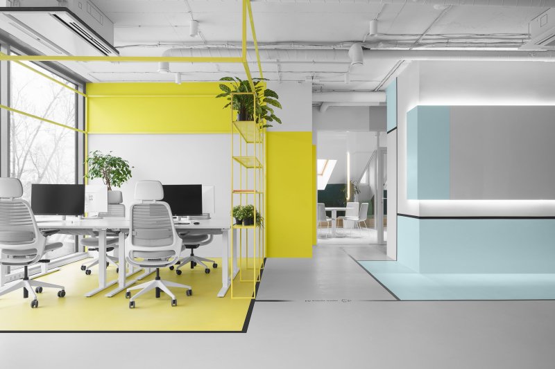 Office interior in a modern style