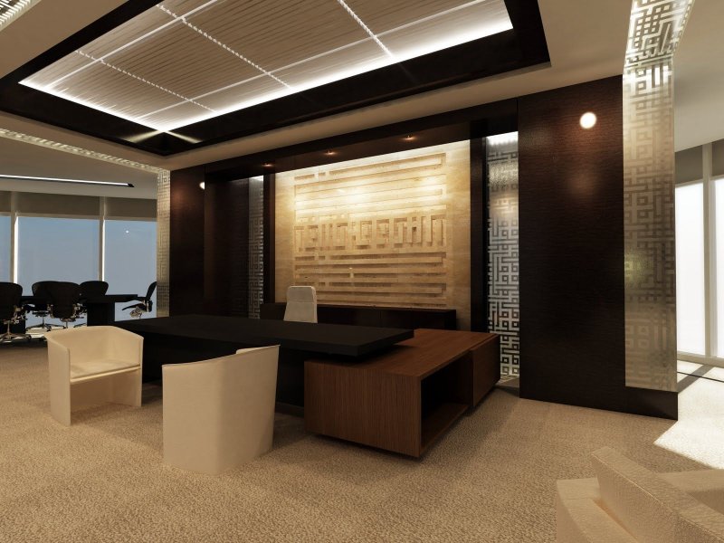 Office interior in a modern style