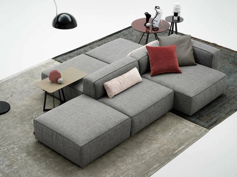 Modern sofa in the interior