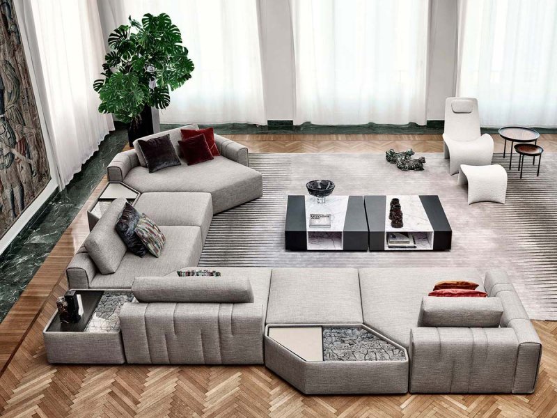 Modular sofas for the living room in a modern style