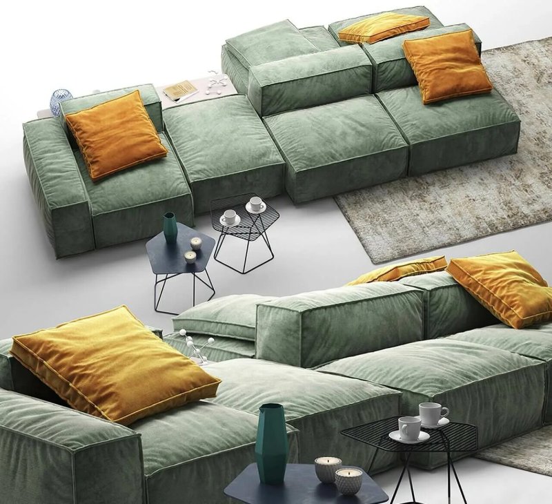 Modular sofa Peanut b bonaldo