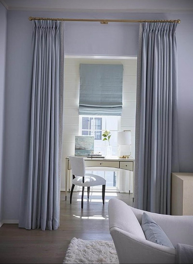 Curtains are gray