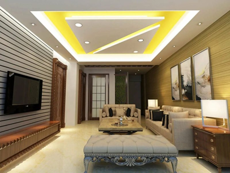 Ceiling design in the living room