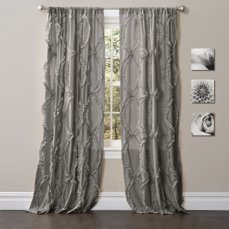 Curtains with frills