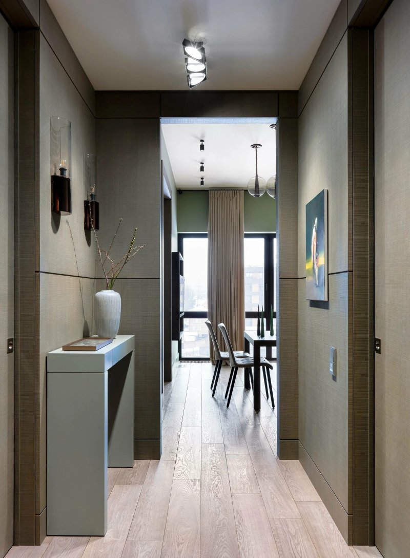 Interior hallway in a modern style