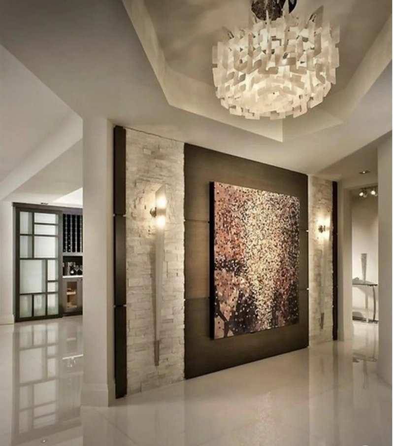 Stylish interior of the hallway