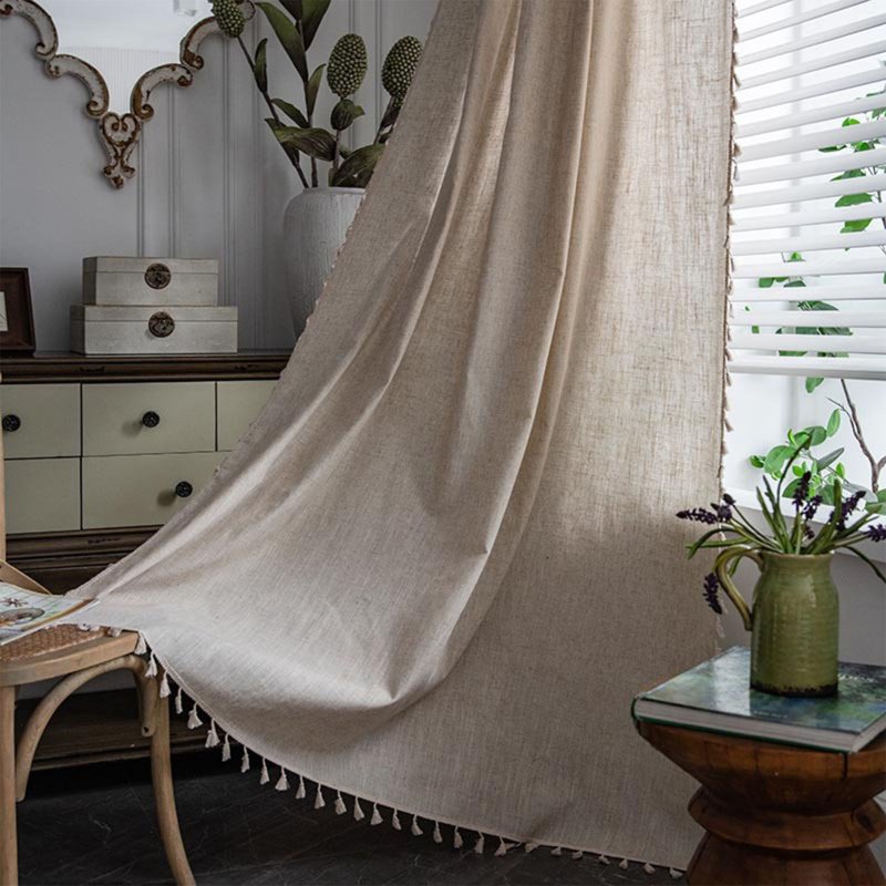 Linen curtain