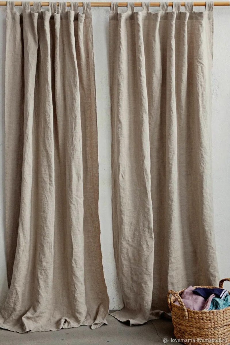 Ikea linen curtains