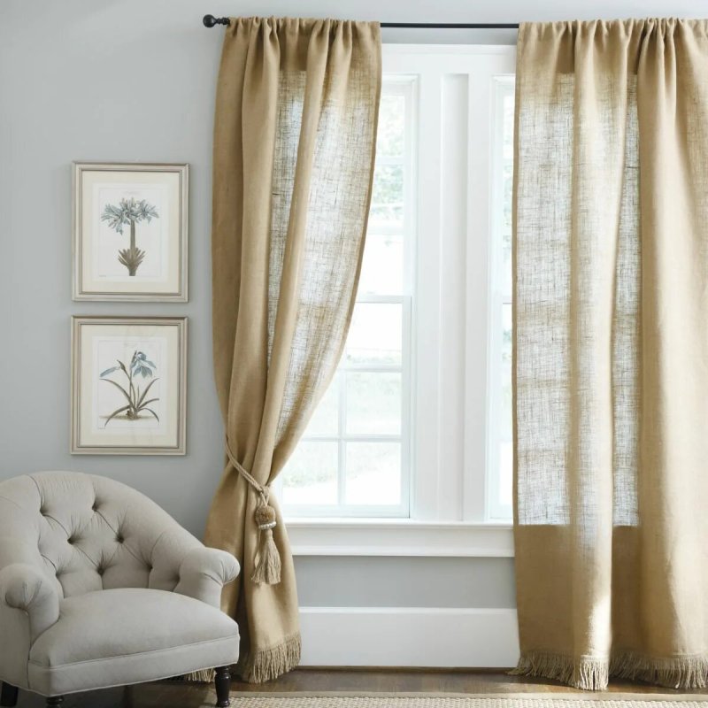 Linen curtains eco -style