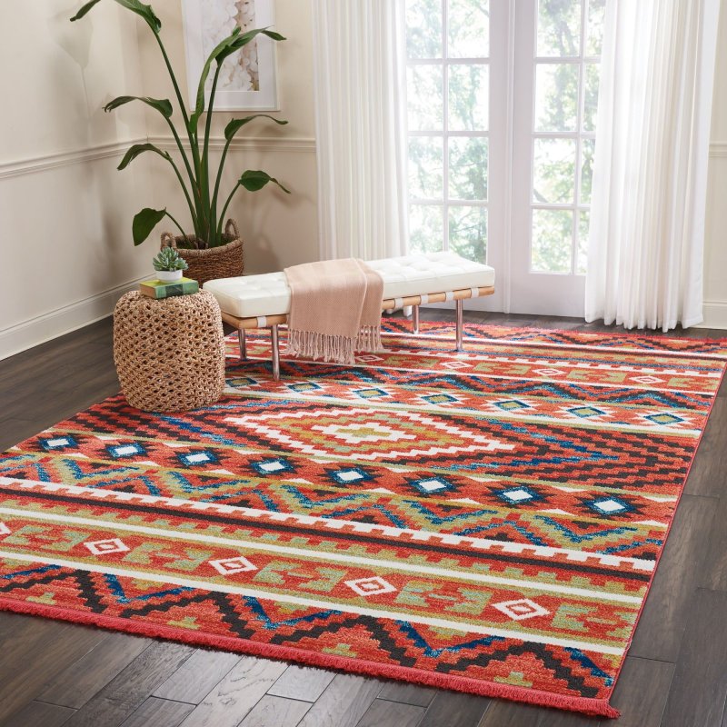 A carpet in ethno style Kilim