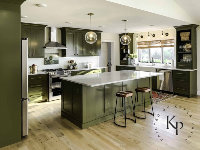 Kitchen Olive Green