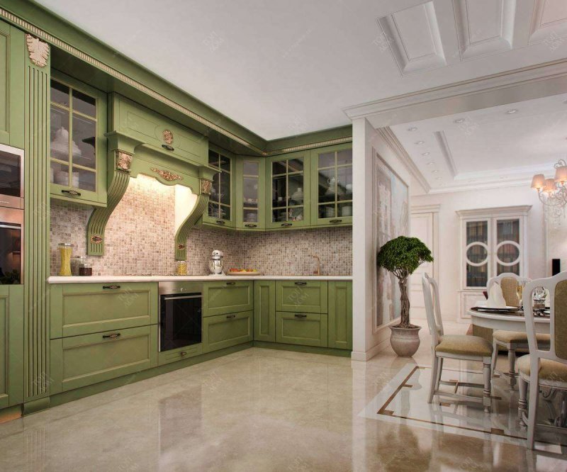 Neoclassica olive patina kitchens