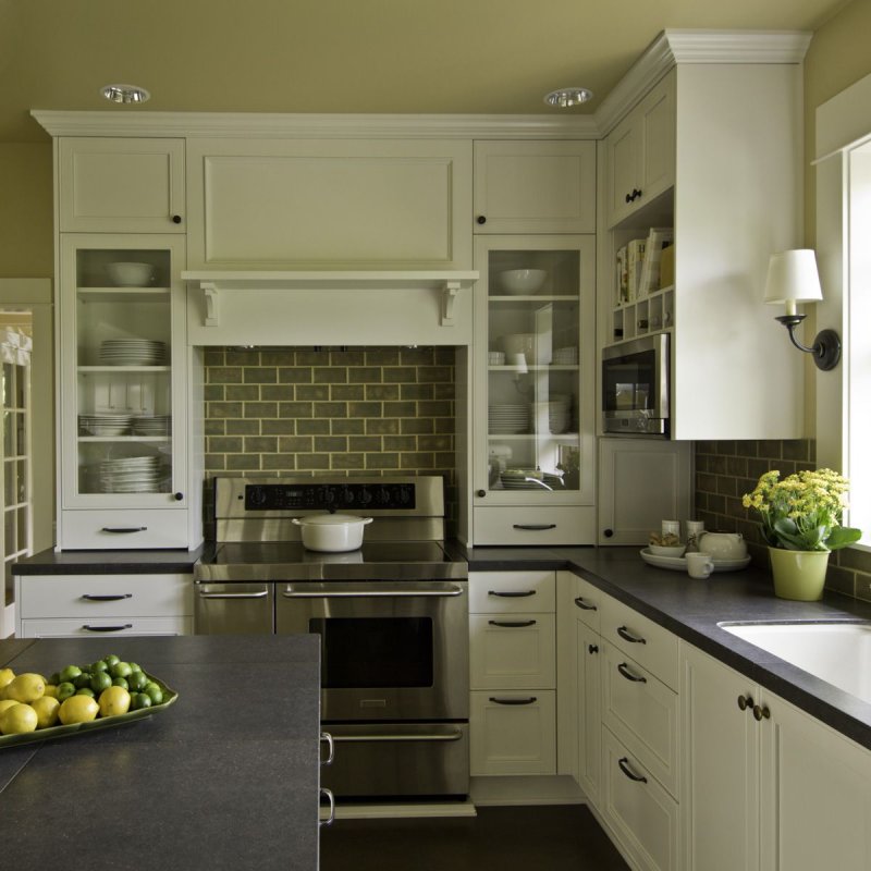 The interior of the kitchen