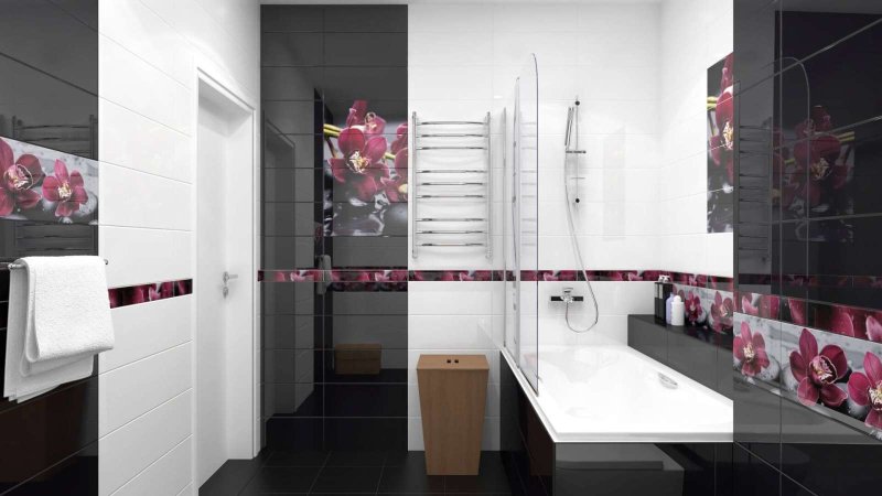 Tiles in the bathroom design