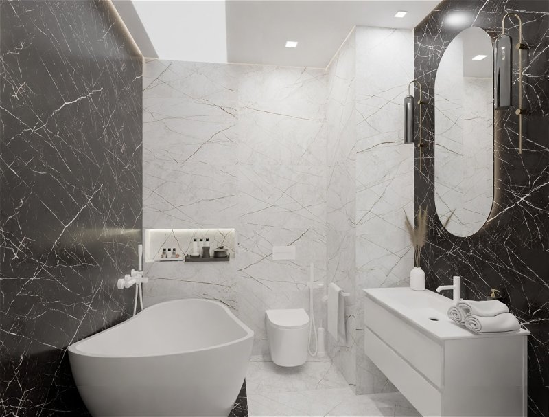 Bathroom for marble design