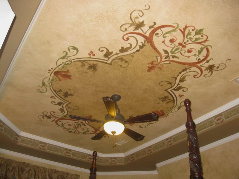 Artistic painting of ceilings