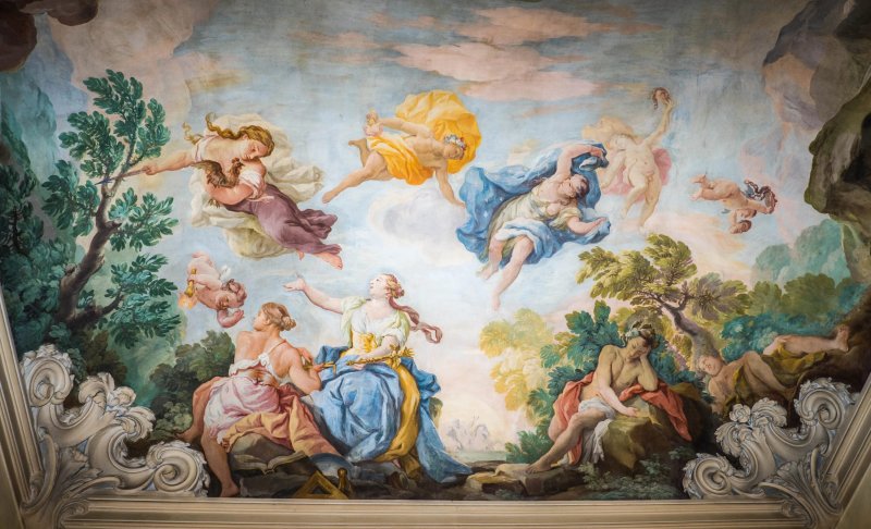 Fresco on the ceiling