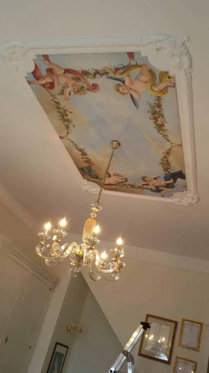 Painting on the ceiling