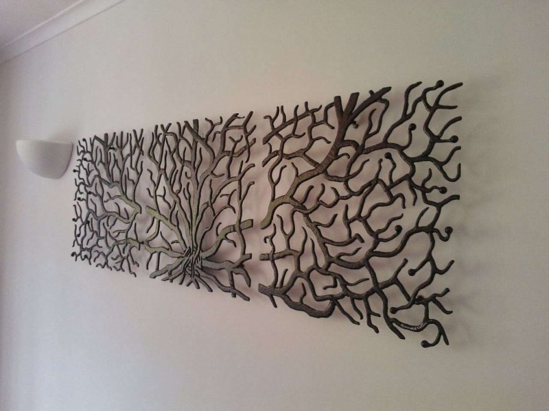 Panel tree on the wall