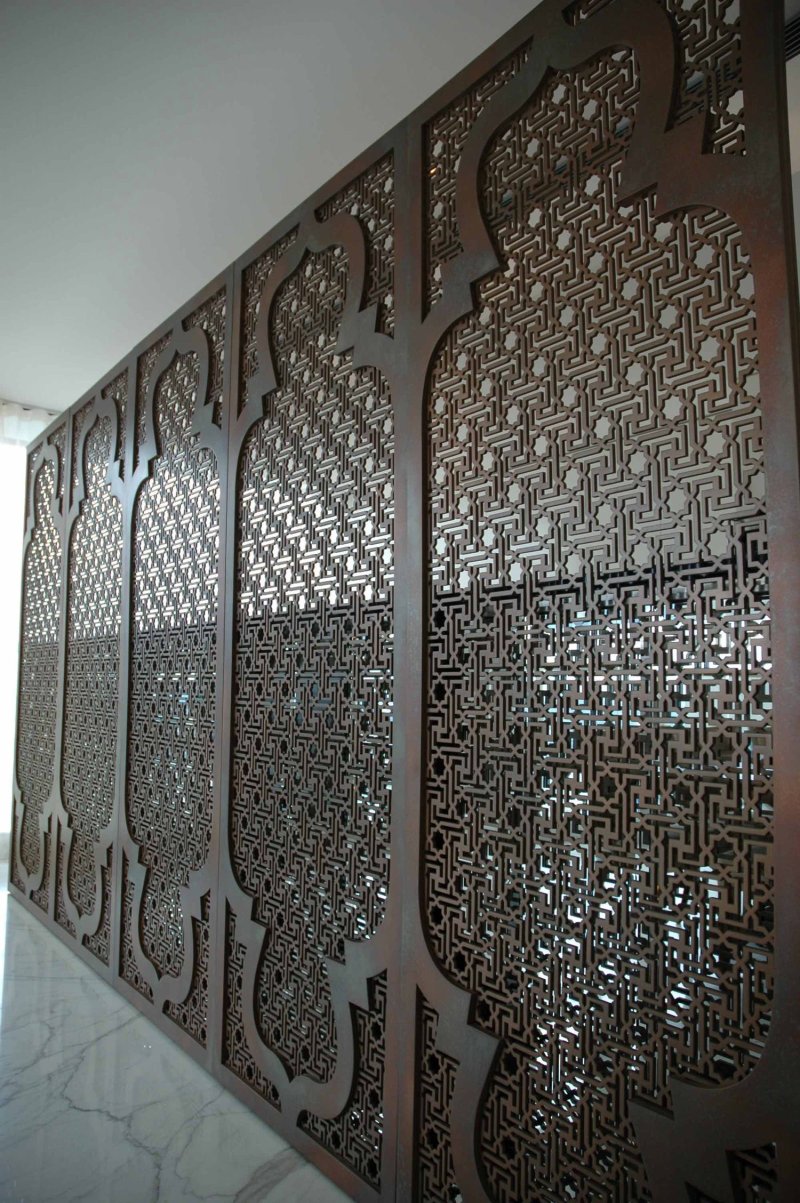 Carved partition