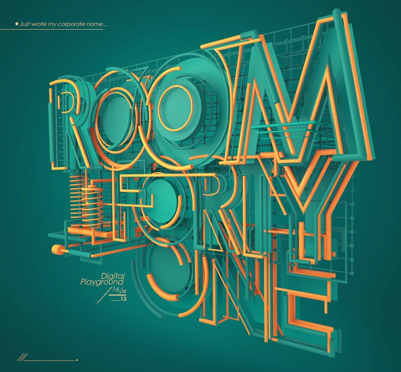 Font posters graphic design